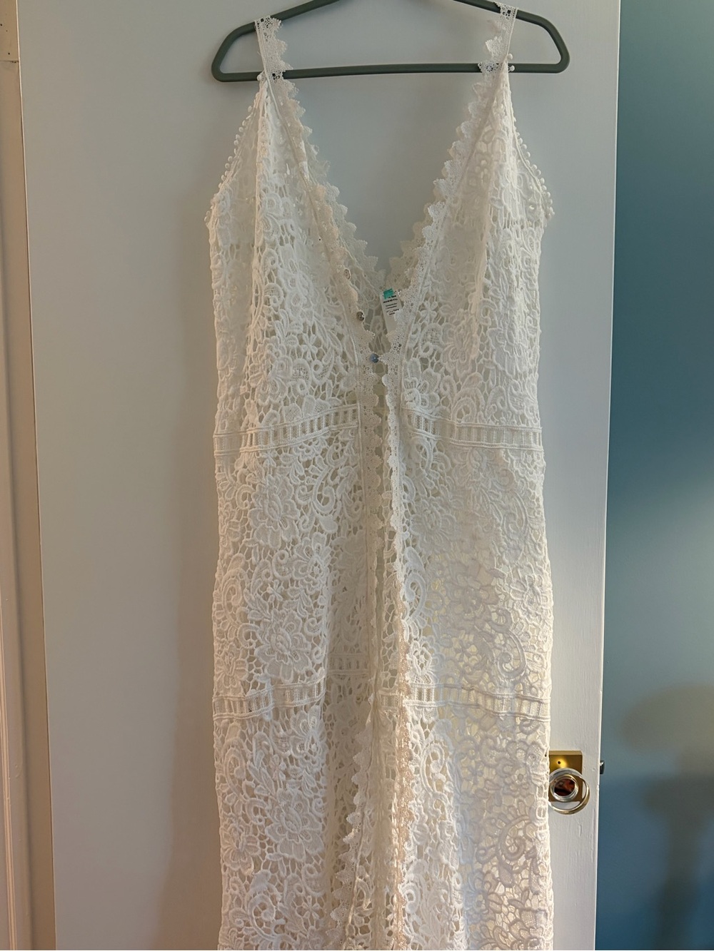 NWOT Milonga Beachwear One Size Fits All White Lace Beach Cover Up